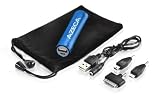 Azeca D422-BL 2800 mAh Lipstick Power Bank External Battery Charger - Retail Packaging - Blue