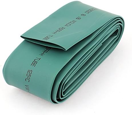 sourcing map 9.8Ft Length 35mm Dia 2:1 Polyolefin Heat Shrink Tubing Sleeving Green
