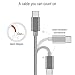 USB Type C Cable, ANLOER USB C Cable 6.6Ft(2-Pack) Nylon Braided Long Cord Data Sync Cord for Samsung Galaxy S9/9+ S8/8+ Note 9/8, LG V30 V20 G6, Google Pixel 2, Nexus 5X/6P, Moto Z2 (Rose Gold/Grey)