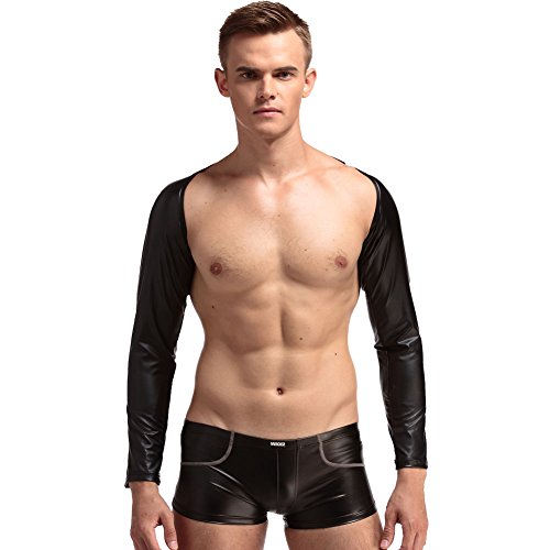 Buy Mr. Hollow Arm Sleeves Shrug Shirts Sexy Mens Tippet (Xlarge, PU