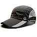 GADIEMKENSD Quick Dry Sports Hat Lightweight Breathable Soft Outdoor Run Cap UPF 50+ Foldable UV Unstructured Waterproof Fishing Camp Golf The Dad Hat for Women or Men Under 10 Dark Grey XQ70