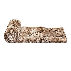 Amazon Basics Fuzzy Faux Fur Sherpa Throw