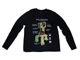 Minecraft Big Boys' 8-20 Creeper Anatomy Youth Long Sleeve T-Shirt