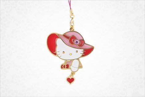 Sanrio Nakajima Japan Hello Kitty Cell Phone Charm: Big Red Hat
