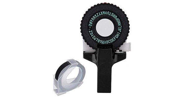 black typewriter label maker