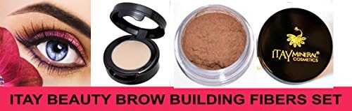Itay Beauty Brow Building Fibers Set (Fibers+Brow Wax Primer ) (Light Brown)