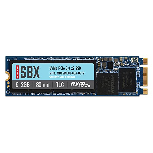 MyDigitalSSD SBX Single Sided 80mm (2280) M.2 PCI Express 3.0 x2 (PCIe Gen3 x2) NVMe SSD (512GB)