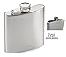 Stainless Steel Hip Flask - Bonus Wine and Spirits Recipes - Water Liquor Alcohol Travel Container - 6 oz - Beverage Bottle