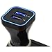 RND Dual 3.4 A (fast) USB car charger for Apple iPhone (7, 7 Plus, 6S, 6S Plus), iPad, Samsung Galaxy (S7, S6), LG, HTC, Moto and all USB Compatible Devices (black)