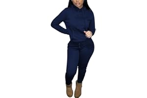Nimsruc Two Piece Outfits for Women Casual Sweatsuits Set Long Sleeve Hoodie Tracksuit