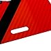 SRT Carbon Fiber Look Red Stripe Graphic Aluminum License Plate for Dodge Jeep Chrysler