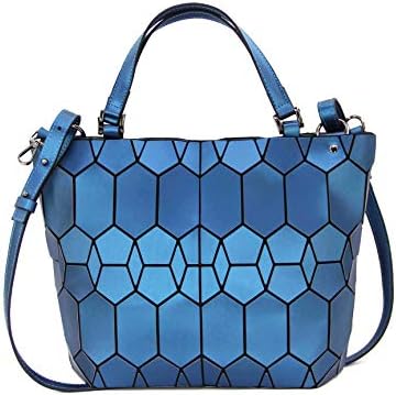 KAISIBO Blue geometric handbag Unique Design Geometric Lattice Purses Totes Purses For Women