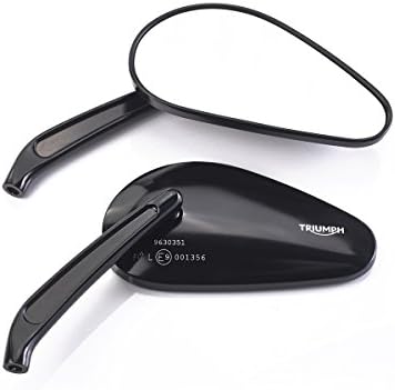 Triumph Bonneville Street Twin Tear Drop Mirror Set Black A9638166
