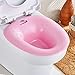 Sivya Sitz Bath Over The Toilet Perineal Soaking Bath for Hemorrhoidal Relief and Pregnant Women Health Care(Pink)