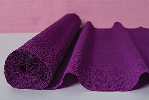 Just Flowers® Premium Crepe Paper Rolls - 8ft Length/20in Width (6pcs, Color: Purple)
