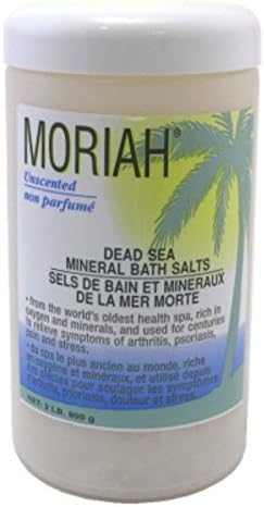 Moriah 2Lb Unscented Dead Sea Salts & Minerals (6 Pack)