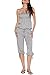 Pink Queen Women's Summer Casual Strapless Top Fifth Pants Beach Jumpsuit Romper