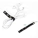 ProCase (10 Pieces) Cable Ties, Adjustable Leather Cable Straps Wrapper Reusable USB Cord Organizer Fastener Earphone Winder -Black