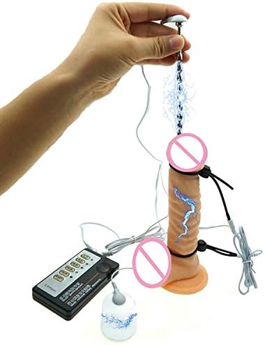 Funny Electric Shock Pulse Catheter Kit Electro Shock Male Plug Horse Eye Sounds Ring for Men