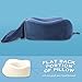 Family Pro Neck Pillow,Breathable & Comfortable Memory Foam Travel Pillow,U-Shaped Adjustable 360-Degree Head Support, Airplane Car Flight Pillow Kit with 3D Contoured Eye Masks(Blue)