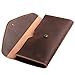 Plinrise Vintage Leather Long Metal Button Wallet, 5.5