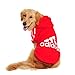 Idepet Cotton Adidog Large Dog Clothes, 9XL, Red