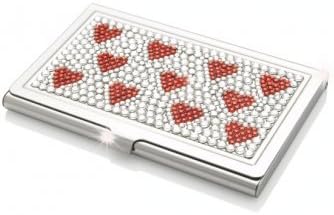ICE London Business Card Holder Made With Swarovski Elements Heart