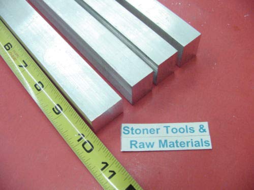 4 Pcs of 3/4" X 1" ALUMINUM 6061 FLAT BAR 10" long
