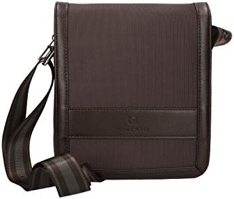 Shoulder belt man R RONCATO bag grey bandolier men pouch with flap
