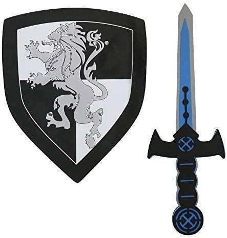 Kid's Knight Warrior Sword & Shield Foam Toy Set Perfect for Halloween, Fancy Dress, and Role Play Adventures