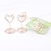 JANOU Mini Heart Shape Place Card Memo Holder Picture Stand Note Clip for Wedding Party Decoration Pack 10pcs (Rose Gold)