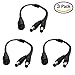 DZYDZR 3 pcs 1 to 2 DC Power Cable 5.5x2.1mm 1 DC Female to 2 Male Plug for LED Strip Lights CCTV Camera