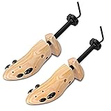 APIKA Two Way Shoe Stretcher Shoe Tree Natural Wood Set of 2 Unisex (L)