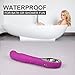 Tracy's Dog Full Silicone G Spot Vibrator Rechargeable Waterproof Vibrator (Rose Red)
