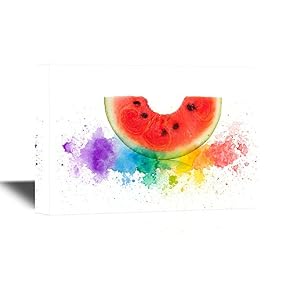 Colorful Splashes Watermelon