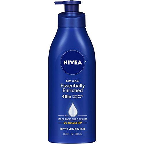 NIVEA Essentially Enriched Body Lotion 16.9 oz (Pack of 3) - Packaging May Vary