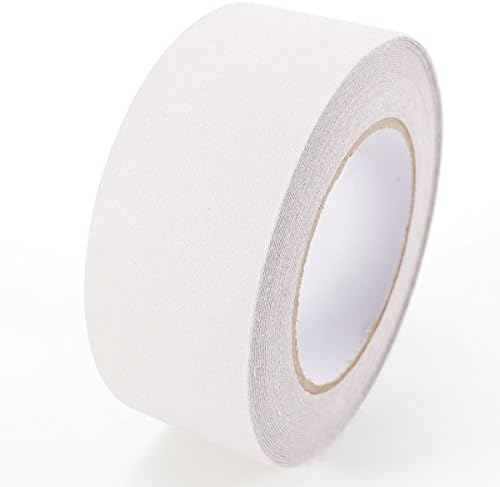 Lysafelyworld Clear Anti Slip Safety Grit Non Slip Tape - Highest Traction,Not Easy Leaving Adhesive Residue (Clear - 2" width x 15ft long)