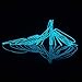 ZITRADES Neon String Lights, 15ft Ice Blue EL Wire, Portable, 3 Lighting Modes, Indoor, Battery Powered, Party Decorations