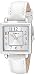 Timex Women's T2P377 Elevated Classics Silver-Tone Watch with White Leather Band