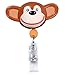 Pedia Pals Pack-3 Chimp Pediatric Badge Reels Retractable – Adorable Cute Designs for Healthcare Professionals, Durable & Latex-Free, 26 inches Universal Animal Badge Reel for Nurses & Doctors