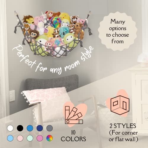 Lilly's Love Stuffed Animal Macrame Hammock w/String Lights Large