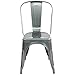 Poly and Bark Trattoria Side Chair in Polished Gunmetal (Set of 2)