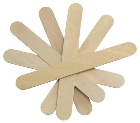 Jovana Large Wide Wood Wax Spatula Applicator 6" X 3/4" 500 Pack