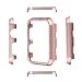 CooBES Compatible with Apple Watch Case 38mm 42mm, Metal Bumper Protective Cover Women Bling Diamond Crystal Rhinestone Shiny Compatible iWatch Series 3/2/1 (Diamond-Rose Gold, 38mm)