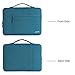MOSISO Polyester Multifunctional Briefcase Handbag Compatible with 13-13.3 inch Laptop, Pure Teal