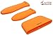 Crucible Cookware Silicone Hot Handle Holders 3-Pack Mixed (Orange)
