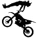 Motocross Wall Decal Sticker 10 - Decal Stickers and Mural for Kids Boys Girls Room and Bedroom. Dirt Bike Wall Art for Home Decor and Decoration Ð Extreme Sports Motocross Bike Silhouette Mural