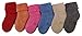 Lovely Annie Children 3 or 6 Pairs Cashmere Wool Socks Plain Color