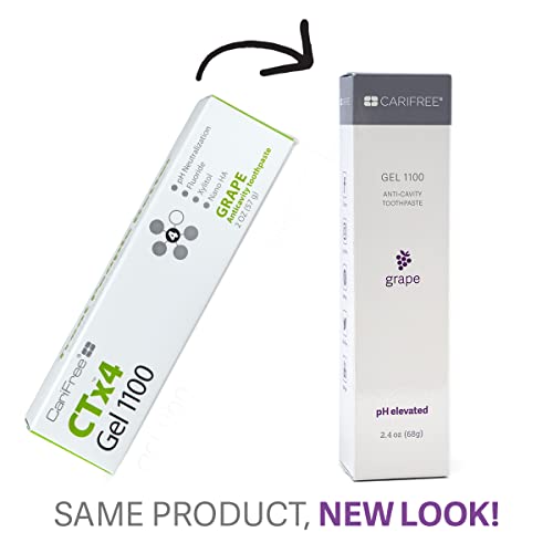 CariFree Gel 1100 (Grape) AntiCavity Toothpaste Cavity Prevention Freshens Breath and
