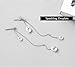 SLUYNZ Solid 925 Sterling Silver CZ Droplet Dangle Earrings Chain for Women Teen Girls Teardrop Dangling Earrings Tassel Sparkling CZ Studs Chain (A-Sterling Silver)